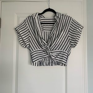 Alexander Wang Pinstripe Blouse